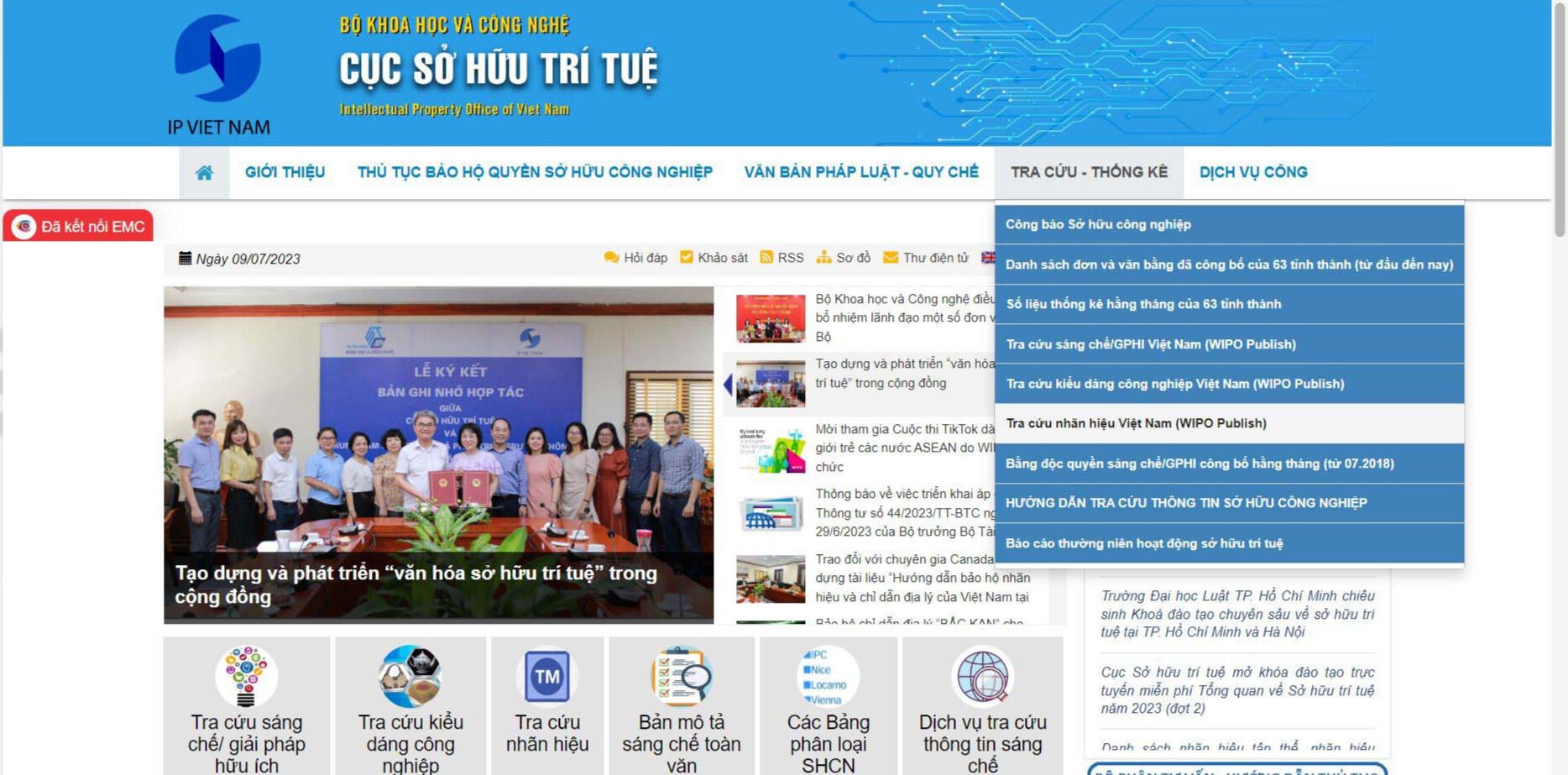 trang web cục sở hữu trí tuệ Việt Nam