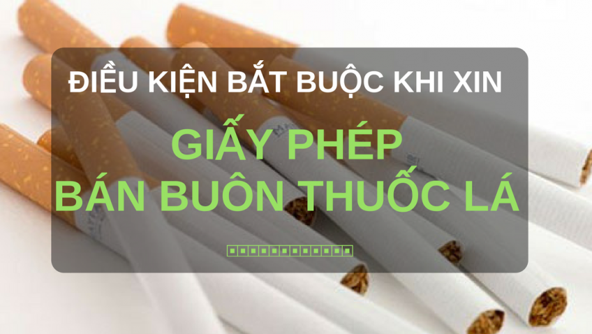 Giấy phép kinh doanh thuốc lá - ISOHA