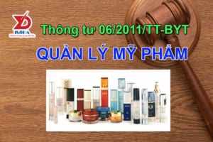 thông tư 06/2011/TT-BYT Quy định về quản lý mỹ phẩm