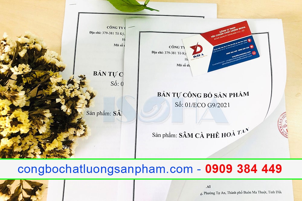 kiểm nghiệm công bố chất lượng cà phê nhân sâm