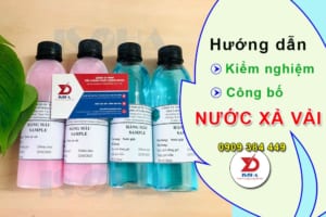 công bố chất lượng nước xả vải nước xả quần áo