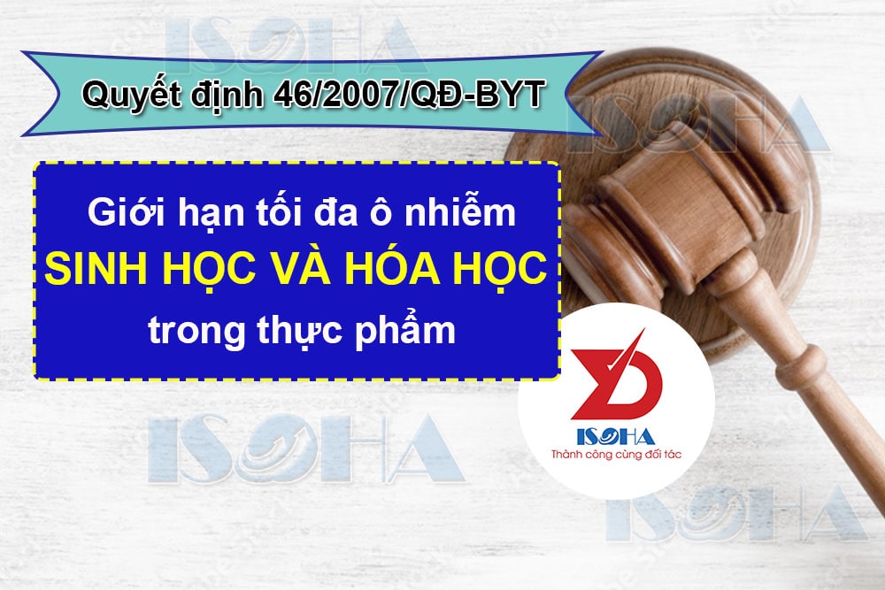 Quyết định 46/2007/QĐ-BYT giới hạn ô nhiễm sinh học, hóa học trong thực phẩm