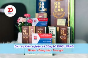 dịch vụ kiểm nghiệm và tự công bố rượu vang nhập khẩu