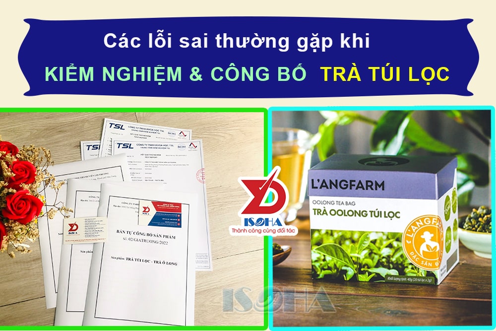 kiểm nghiệm và công bố sản phẩm trà túi lọc