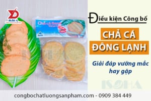 kiểm nghiệm và công bố chả cá đông lạnh