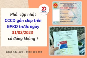 cập nhật CCCD gắn chip cho Giám đốc trên giấy phép kinh doanh