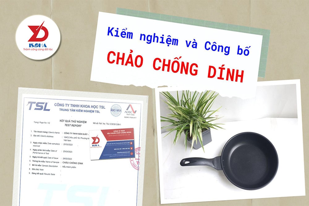 kiểm nghiệm và tự công bố chảo chống dính