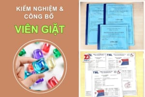 kiểm nghiệm và công bố viên giặt quần áo