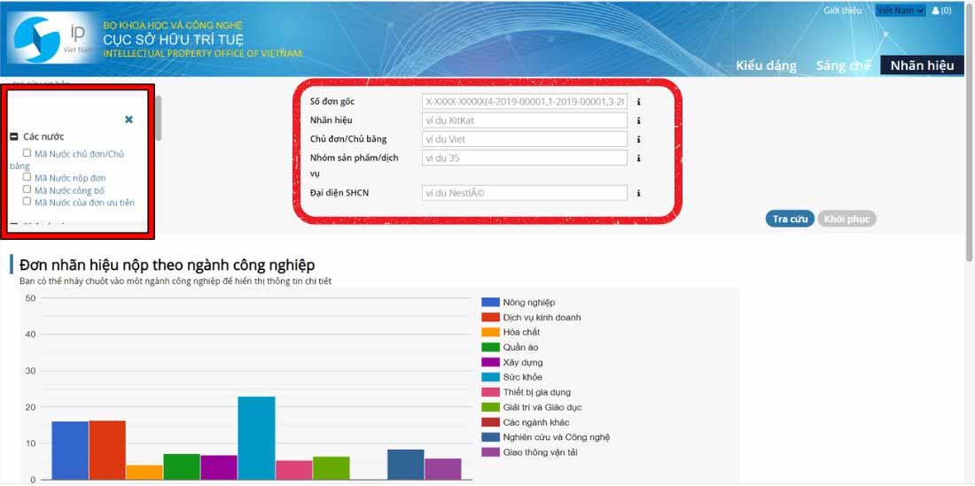 Link website tra cứu nhãn hiệu độc quyền online tại Cục SHTT Việt Nam