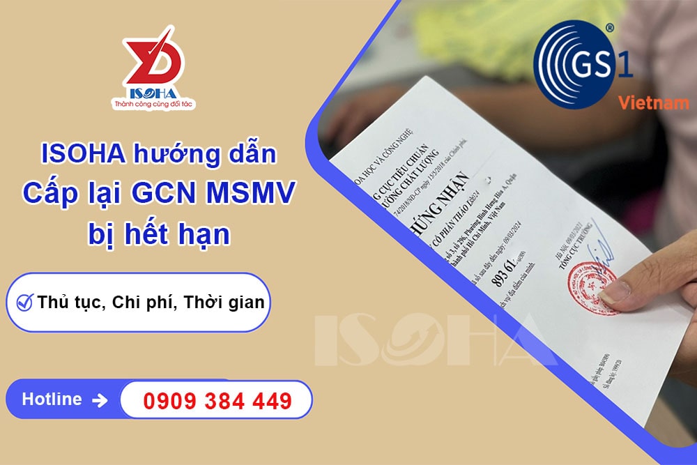 Cấp lại GCN Mã vạch hết hạn