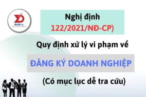 Nghị định 122/2021/NĐ-CP: Quy định xử lý vi phạm về đăng ký doanh nghiệp