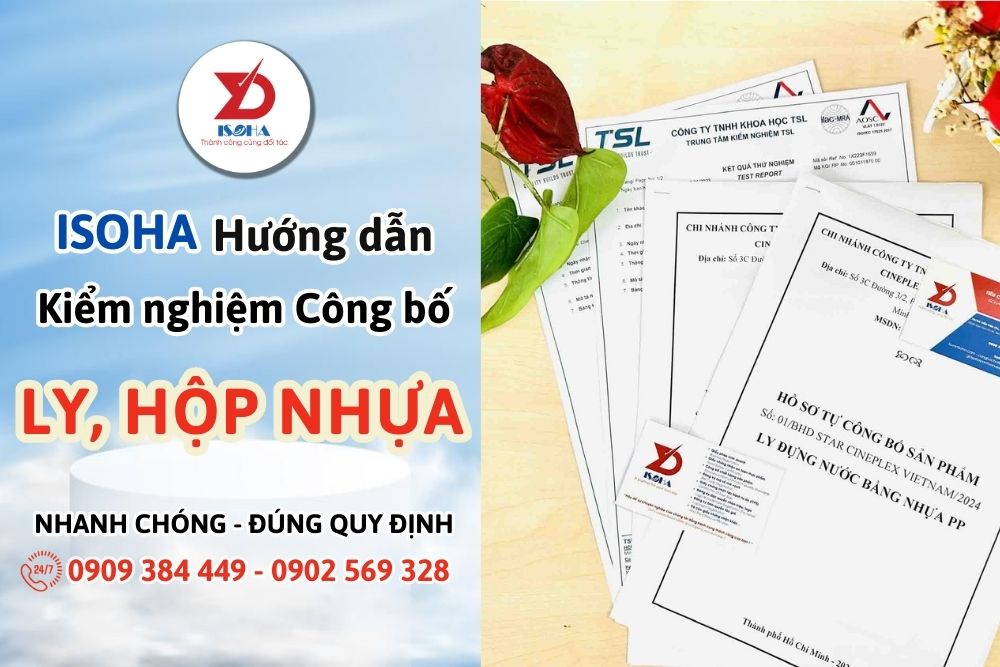 Thủ tục kiểm nghiệm công bố chất lượng ly nhựa hộp nhựa