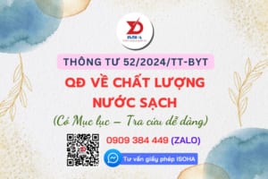 Thông tư 52/2024/TT-BYT: Quy định về Chất lượng Nước sạch